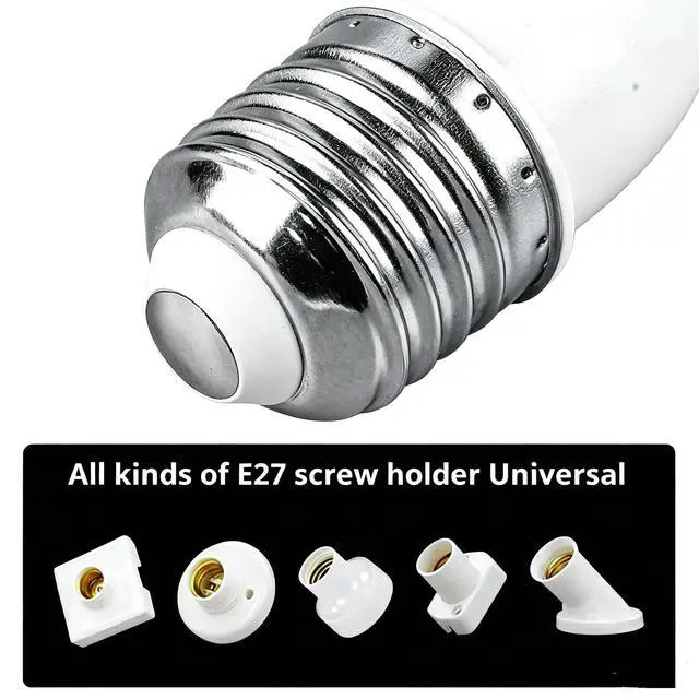 Alt view image 5 of 7 - E27 to E27 Socket Extender Rotatable Light Fixtures Adapter for LED Incandescent Fan Camera Rotatable Light Fixtures