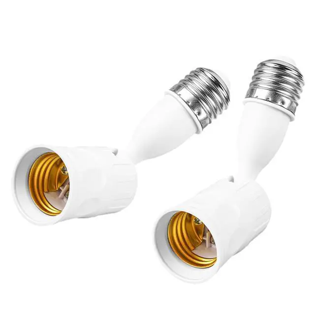 Alt view image 6 of 7 - E27 to E27 Socket Extender Rotatable Light Fixtures Adapter for LED Incandescent Fan Camera Rotatable Light Fixtures