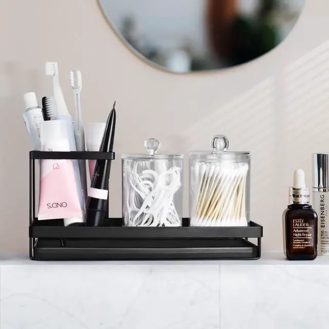 Alt view image 6 of 6 - Holders for Bathrooms, 4 Slots Metal Tooth Brushing Organizer