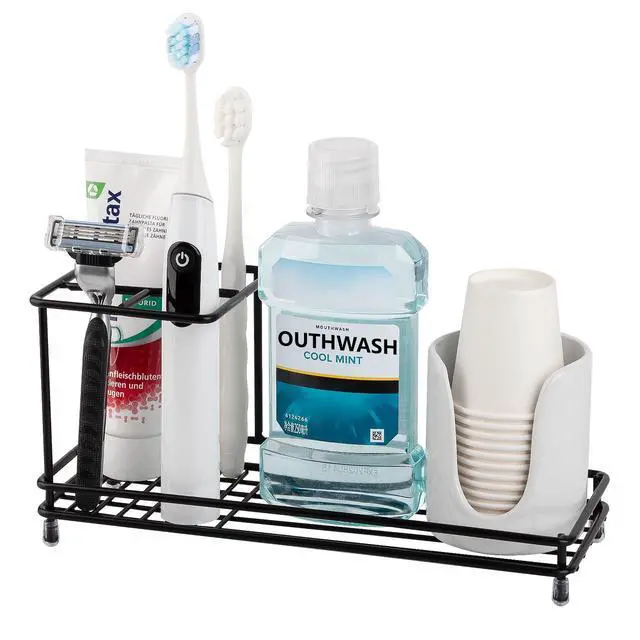 Alt view image 2 of 5 - Holders Toothpaste Organizer Bathroom Accessories, Black