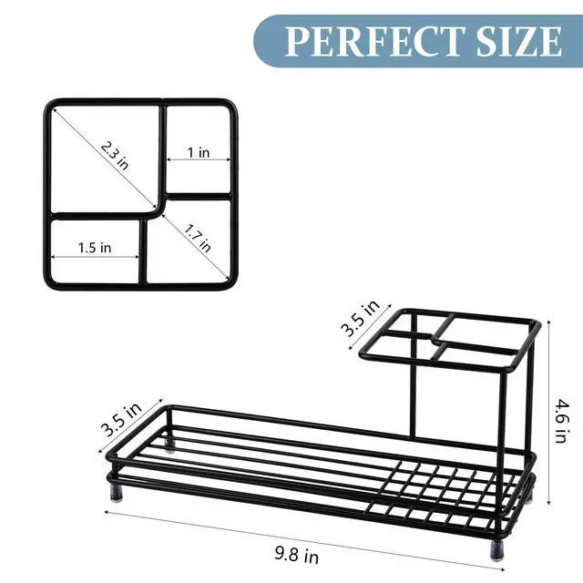 Alt view image 3 of 5 - Holders Toothpaste Organizer Bathroom Accessories, Black