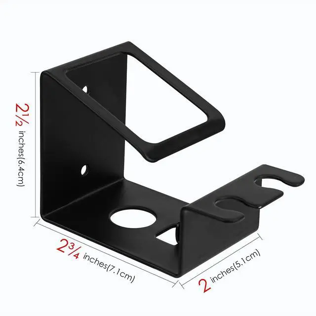 Alt view image 3 of 7 - Matte Black Stainless Steel Toothbrush Holder - Wall Mounted 3-in-1 Adhesive Toothpaste & Cup Stand - No-Drill Bathroom Vanity Storage Organizer - Rust-Proof