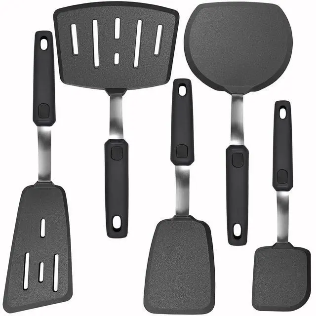 Main image of 5 Piece Silicone Spatula Set for Nonstick Cookware