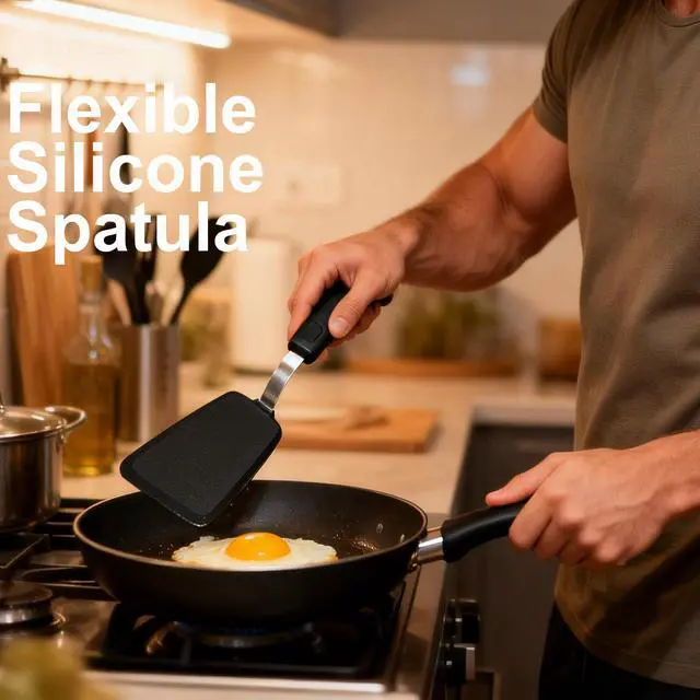 Alt view image 6 of 7 - 5 Piece Silicone Spatula Set for Nonstick Cookware