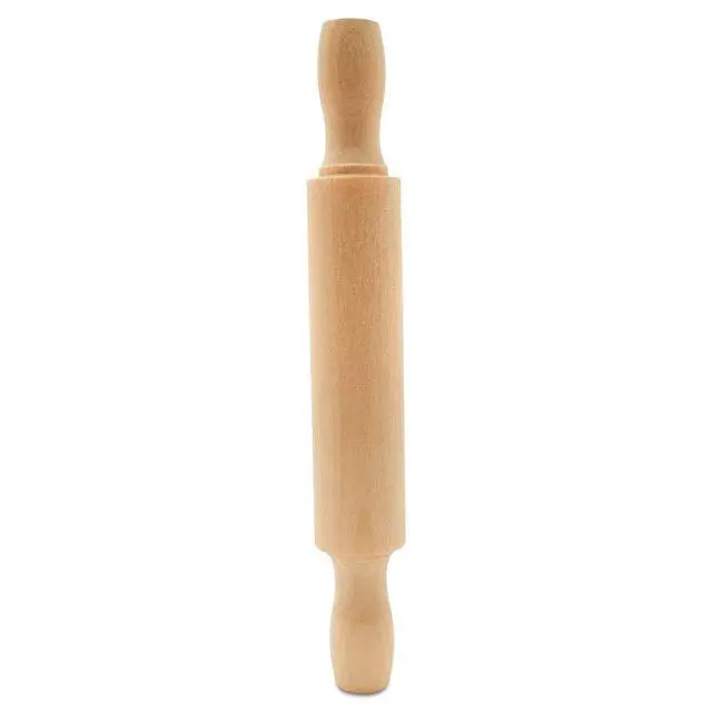 Alt view image 5 of 7 - Mini Rolling Pin, 5 Inches Long, Pack of 12, Great for in The Kitchen, Play-doh, Crafting and Imaginative Play, by Woodpeckers