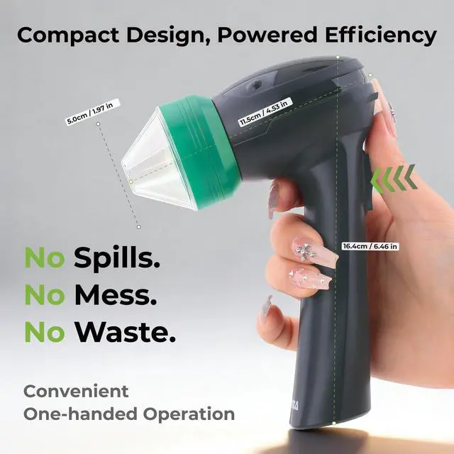 Alt view image 3 of 6 - Lite USB-C One-Hand Grinder for Herbs and Seasonings, Green