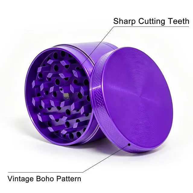 Alt view image 4 of 7 - 2.0 Inch Spice Grinder Kitchen Help Grinder, Purple
