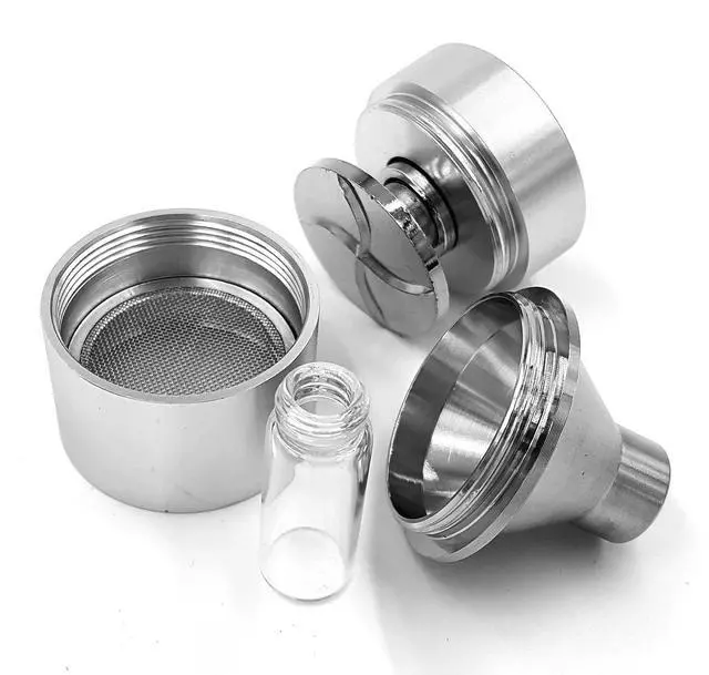 Alt view image 3 of 5 - Kitchen Spice GrinderSuperfine GrindingPepper Grinder Set for Culinary Seasoning, Silver 2.2 inch