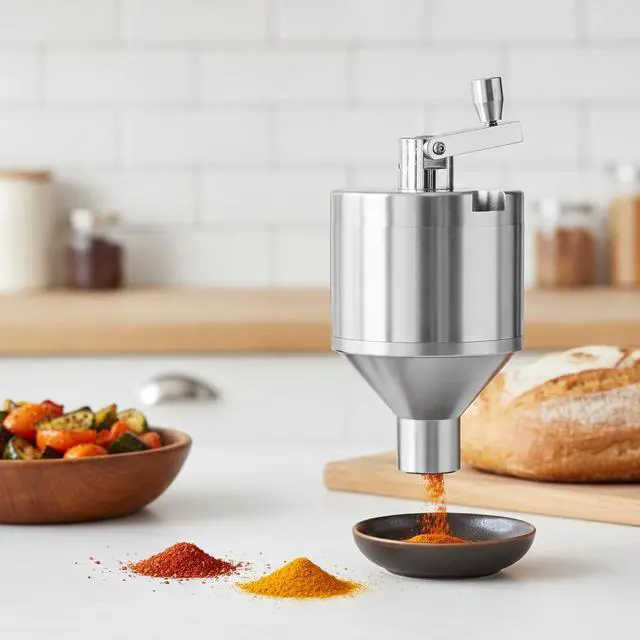 Alt view image 5 of 5 - Kitchen Spice GrinderSuperfine GrindingPepper Grinder Set for Culinary Seasoning, Silver 2.2 inch