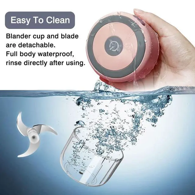 Alt view image 5 of 7 - Electric Herb Grinder - 3.5 Inch Large Grinders for Grinding Dry Fresh Herbs and Spice with Clear Chamber, Portable USB Charge Herb Grinder, Including Clean Brush and Tweezers, Gift Box, Pink