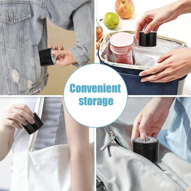 Alt view image 4 of 4 - 2.5 inch Spice Grinder for Kitchen Seasoning 2.5 inch Aluminum with Handle(Black)
