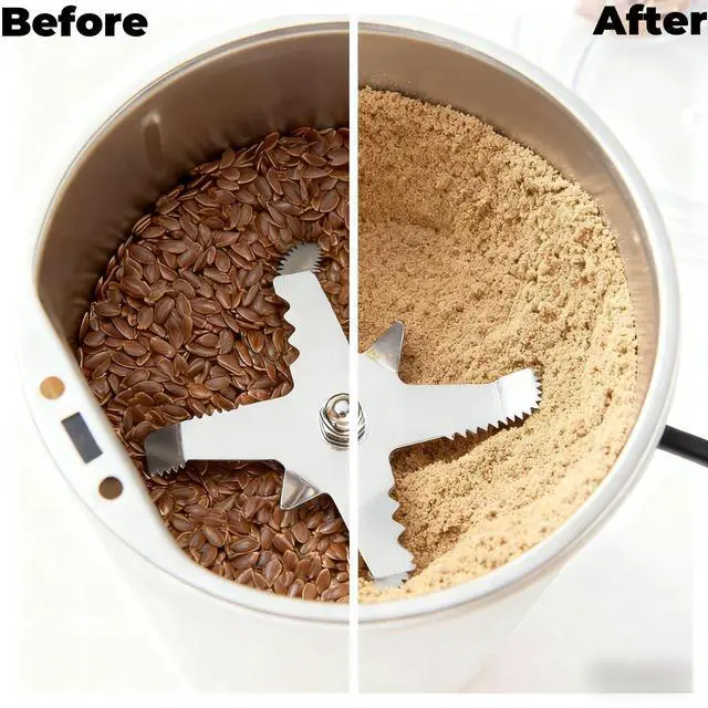 Alt view image 2 of 7 - Flax Seed Grinder, Compact Spice and Seed Mill