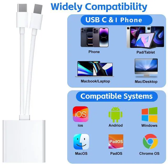 Alt view image 4 of 7 - USB C SD Card Reader Type C Memory Card Reader 2 Slots, Plug and Play