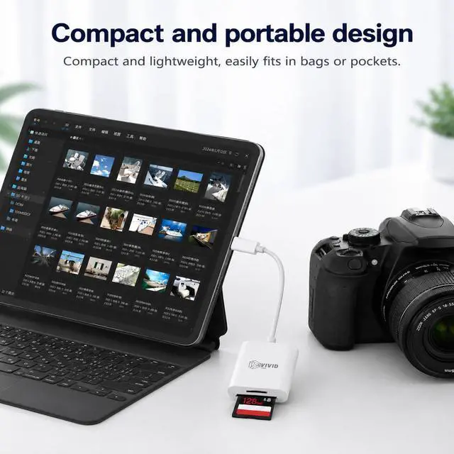 Alt view image 7 of 7 - SD Card Reader for iPhone17/16/15 Pro Max/iPad/MacBook, Android Phones