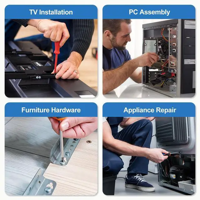 Alt view image 7 of 7 - 1100PCS Nuts and Bolts Assortment Kit, M3 M4 M5 M6 Phillips Head Machine Screws Assorted Set with Storage Case, Metric Bolts Nuts and Flat Washers Kit