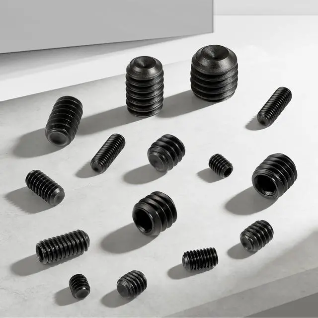 Alt view image 3 of 6 - Set Screw Assortment Kit 700PCS, 25 Sizes Metric and SAE Set Screws M3 M4 M5 M6 M8 1/8" 5/32" 3/16" 1/4" 5/16" Socket Screw Kit 12.9 Alloy Steel for Bathroom Fixtures Door Handles