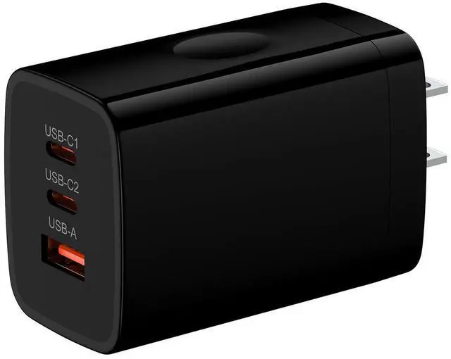Main image of 65W Super Fast Type C Charger 3-Port PD&QC Fast Charging Block Power Adapter for Samsung Galaxy S26 Ultra/S26 Plus/S25 Ultra/S24/S23/S22/S21/iPhone 17e/17 Pro Max/16/15/14/13/12/iPad,PPS Wall Charger