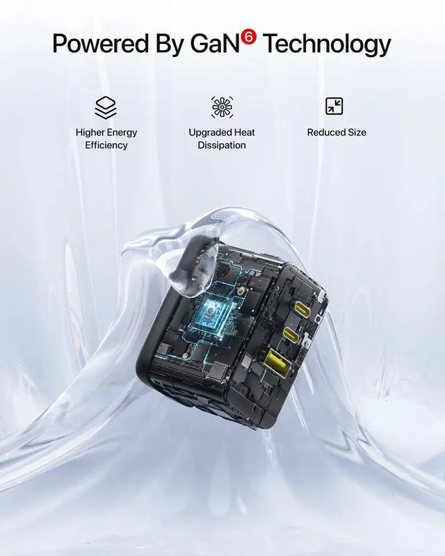Alt view image 7 of 7 - Enerfill 70W USB C Charger, Fast Charging Block with Foldable Plug