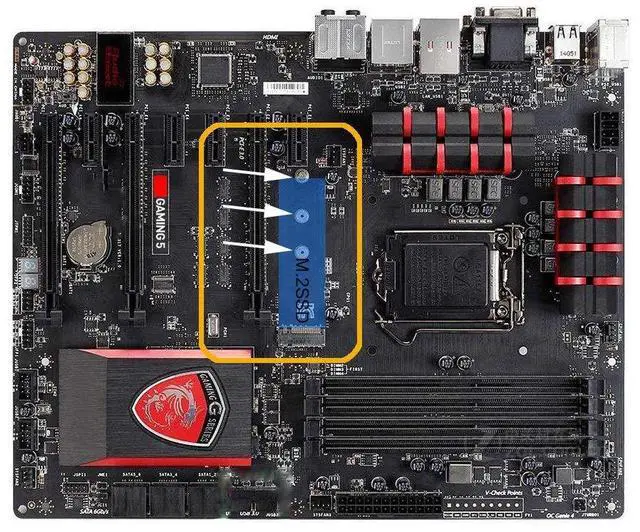 Alt view image 5 of 5 - PCIe NVMe M.2 SSD Mounting Screws (60pcs)
