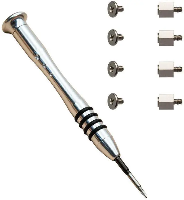 Main image of M.2 Screw Kit,NVMe Screw m.2 SSD Mounting KitHex Nut Stand (4 pcs)+1 pcs Screwdriver Replacement for ASUS Motherboard or ASRock Board NVMe PCIe m.2 Standoff and Screw