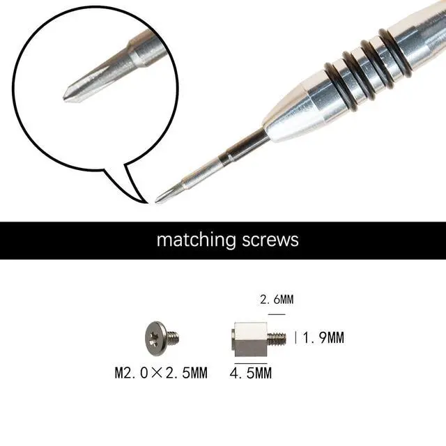 Alt view image 2 of 3 - M.2 Screw Kit,NVMe Screw m.2 SSD Mounting KitHex Nut Stand (4 pcs)+1 pcs Screwdriver Replacement for ASUS Motherboard or ASRock Board NVMe PCIe m.2 Standoff and Screw