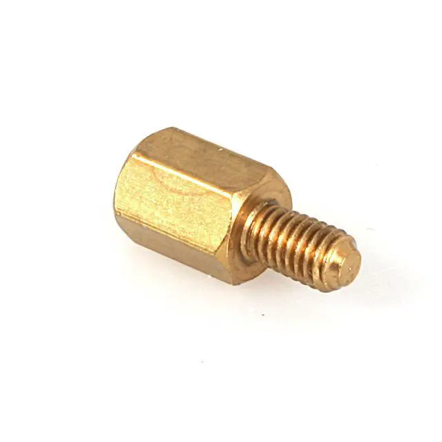 Alt view image 2 of 3 - 6-32 Brass Motherboard Standoffs for Computer Case (STANDOFF632)