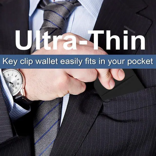Alt view image 6 of 6 - Key Holder Wallet, 2PCS Key Sleeve, Stretchy Keys Organizer Slim Card Holder Back of Phone (Black)