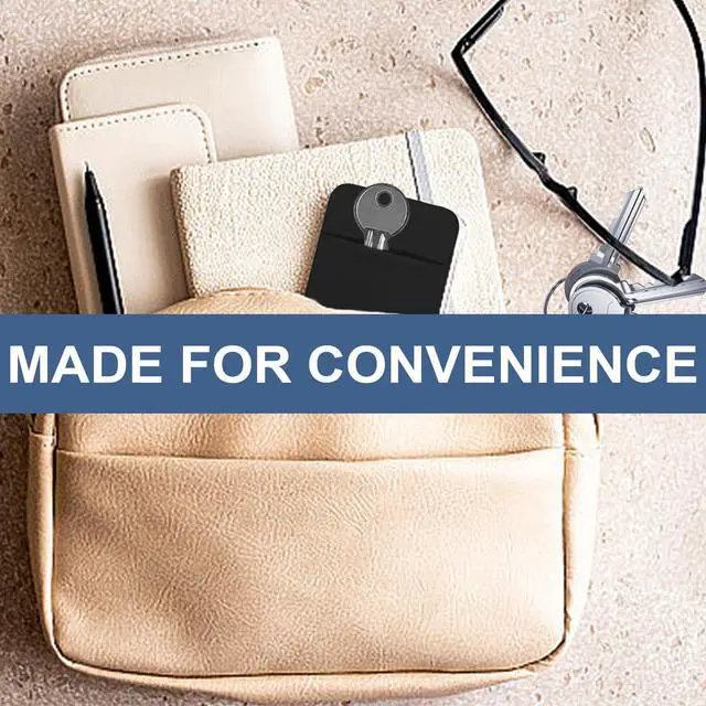 Alt view image 5 of 6 - Key Holder Wallet, 2PCS Key Sleeve, Stretchy Keys Organizer Slim Card Holder Back of Phone (Black)