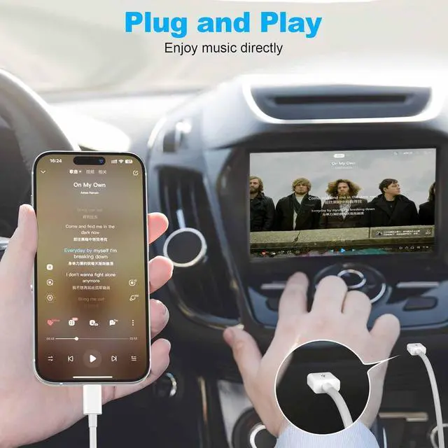 Alt view image 3 of 6 - 1.5ft Short iPhone 14 Carplay Charger Cable, USB A to Lightning Cable for iPhone 14, 14 pro max, 13, Plus, SE 2nd/12/11/Xs/XR, iPad 4/5/ 6/7/ 8, Mini 2/3/4/5, Air 2/3 Charger Cord, Car Charging Cable