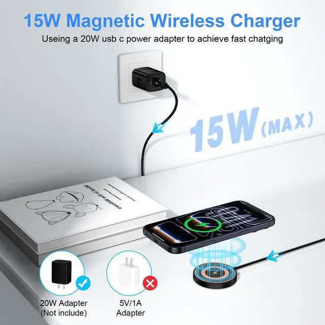 Alt view image 2 of 7 - Wireless Charger for Samsung Charging Pad for Samsung Galaxy