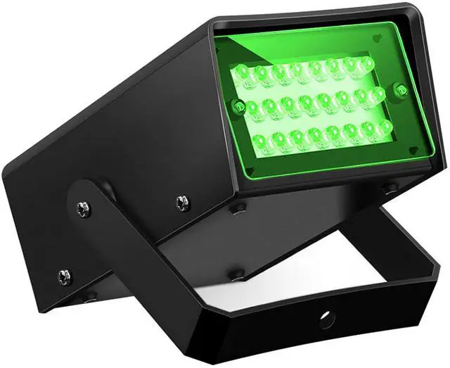Main image of 24 LED Mini Green Strobe Light Dance Party Lights Super Bright LED