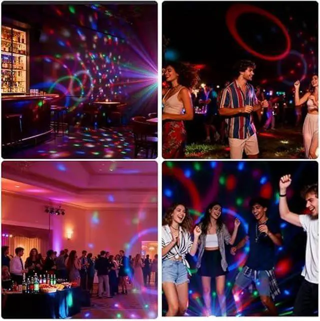 Alt view image 4 of 7 - Party Lights Disco Ball Light, LED 6 Color