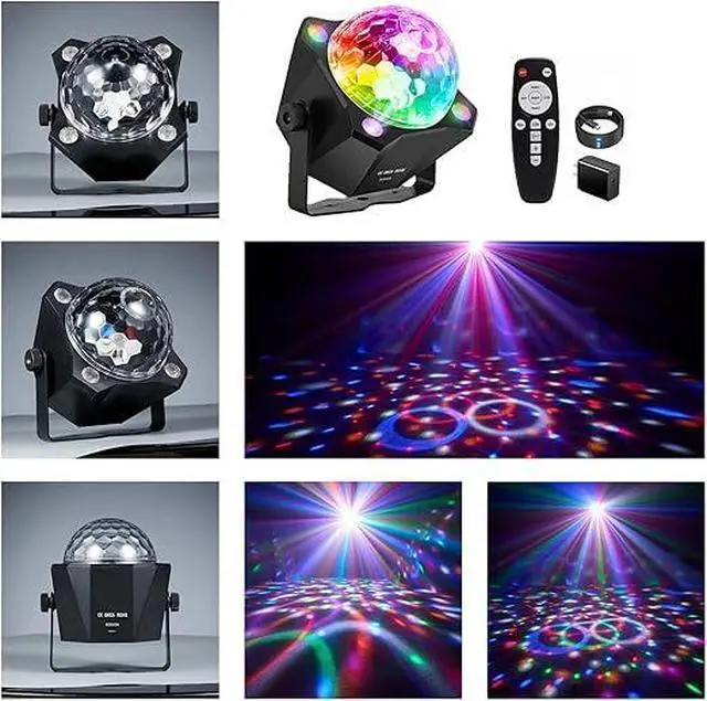 Alt view image 6 of 7 - Party Lights Disco Ball Light, LED 6 Color