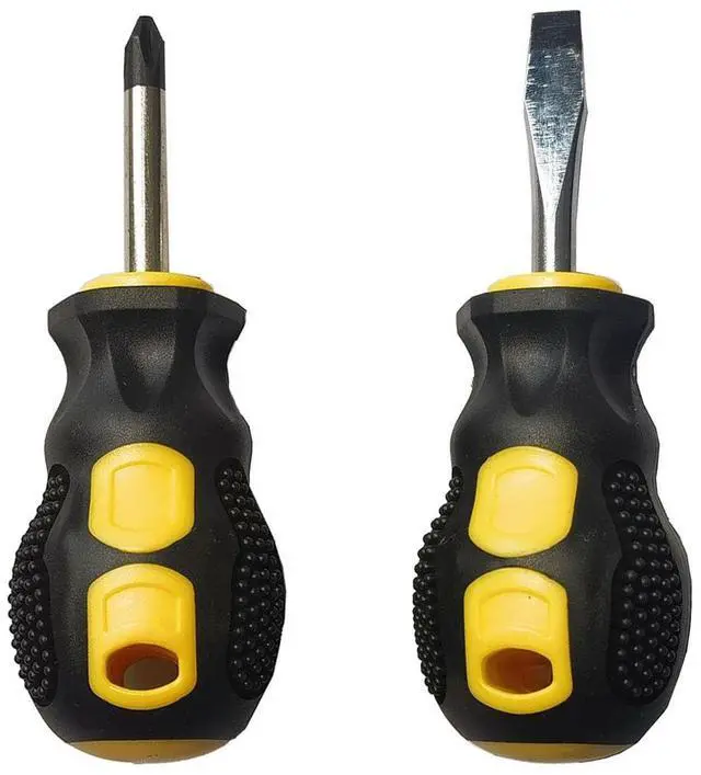 Alt view image 3 of 5 - 2PCS Short Phillips-Head and Flathead Screwdrivers,Pocket Magnetic Screwdriver Set for DIY Repairing
