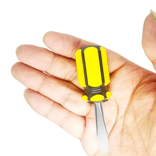 Alt view image 4 of 7 - Short Screwdriver Set: Two-Color Small Handle Stubby Screwdriver - Phillips & Flat Head