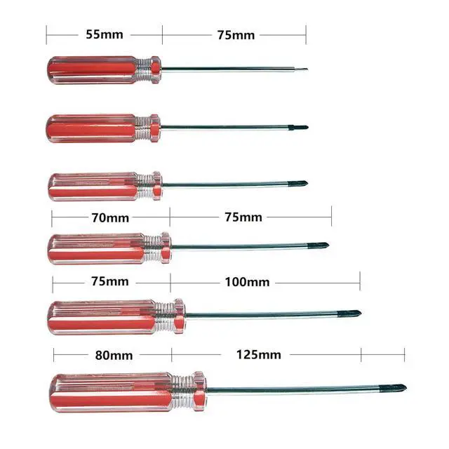 Alt view image 2 of 5 - 6 Pcs Tri-Wing Screwdriver Set Y Type 1.5mm 2.0mm 3mm 4mm 5mm 6mm Tri-Point Screwdriver Kit Precision With Magnetic Multifunctional Hand Tool