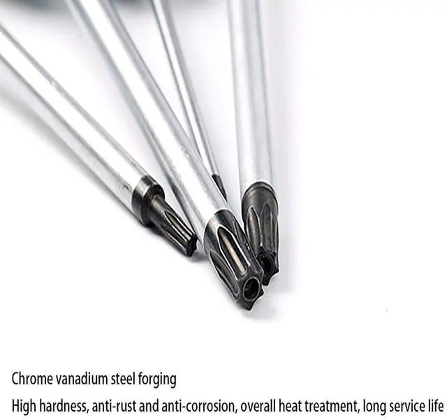 Alt view image 6 of 7 - Torx screwdriver set T6 T8 T9 T10 star screwdriver suitable for mobile phone/Mac/computer repair