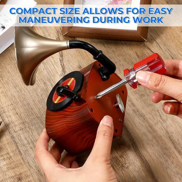 Alt view image 3 of 7 - 4PCS Short Screwdriver Set with Magnetic Tip, Flat and Cross Head Screwdrivers, Two-Color Small Handle Stubby Screwdriver, Compact Magnetic Tip Hand Tools for Tight Spaces DIY Home Car Electronics