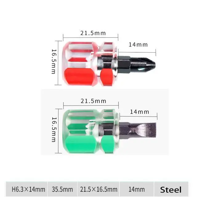 Alt view image 2 of 6 - Mini ultrashort flat head and Phillips small screwdriver set, sewing machine screwdriver tool concept