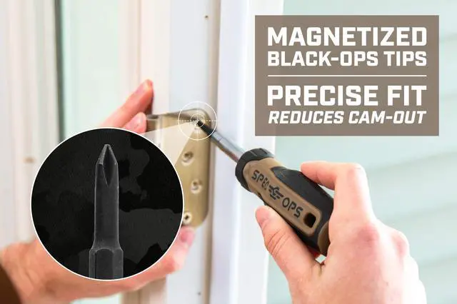 Alt view image 3 of 7 - Tools Multi-Bit Screwdriver for Tool Belt, Tool Box, Magnetized Double-Sided Bits and Cr-Mo Steel Shaft, Standard, 6-in-1