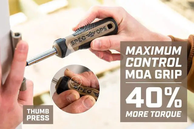 Alt view image 4 of 7 - Tools Multi-Bit Screwdriver for Tool Belt, Tool Box, Magnetized Double-Sided Bits and Cr-Mo Steel Shaft, Standard, 6-in-1
