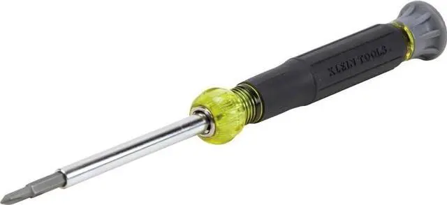 Main image of 32581 4-in-1 Electronics Screwdriver Set with 2 Slotted, 2 Phillips Precision Machined Bits, Ideal for Terminal Blocks