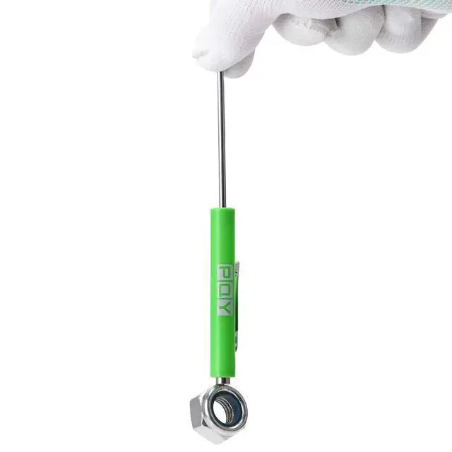 Alt view image 4 of 5 - 10Pcs Mini Pocket Screwdriver with Clip Magnetic Slotted Small Screw Drivers with Flat Head for Mechanical, Electrician (green)