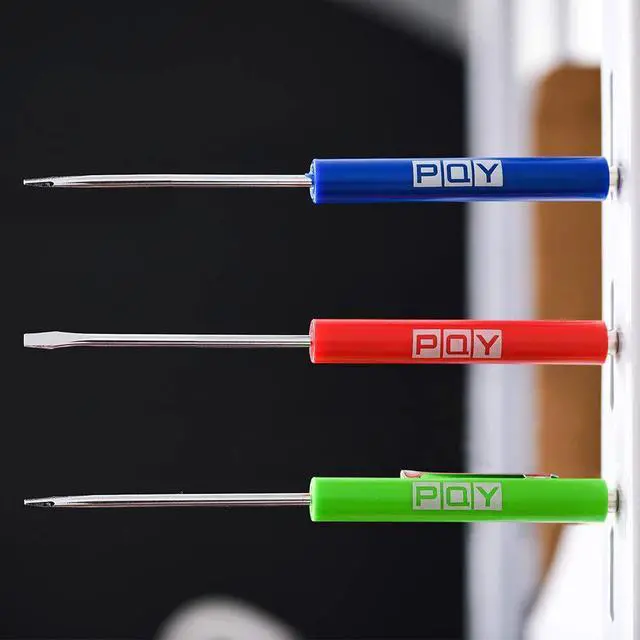 Alt view image 5 of 5 - 10Pcs Mini Pocket Screwdriver with Clip Magnetic Slotted Small Screw Drivers with Flat Head for Mechanical, Electrician (green)