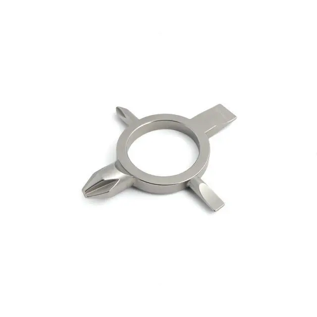 Alt view image 2 of 6 - Keychain with Phillips and Flat Head - Tiny EDC Pocket Tool (#1, #2)