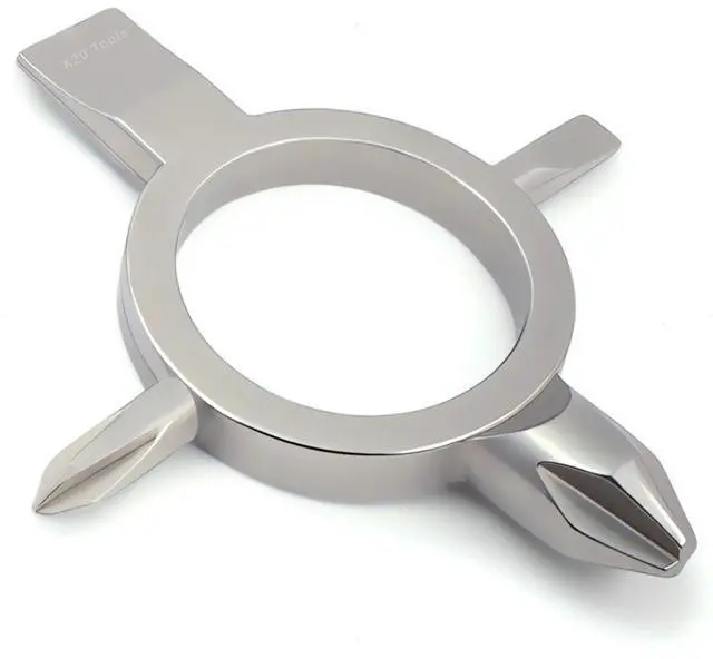 Main image of Keychain with Phillips and Flat Head - Tiny EDC Pocket Tool (#1, #2)