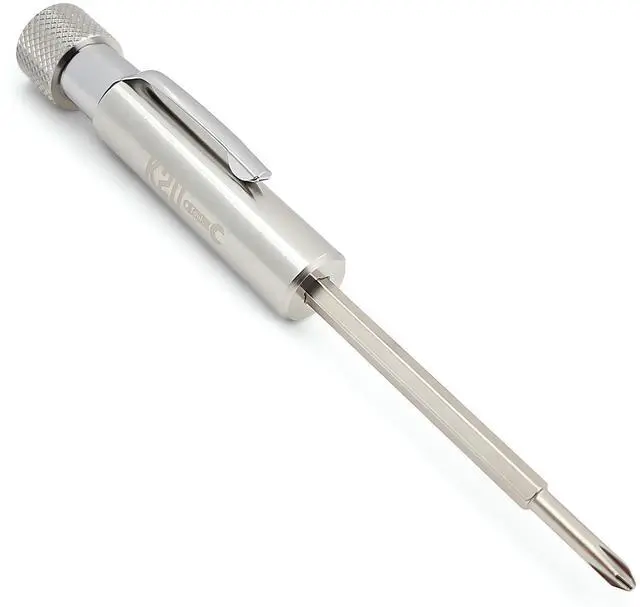 Main image of Clip and Magnet - Phillips and Slotted-Flat Head - Small Tool with Magnetic Tip (Stainless Steel)