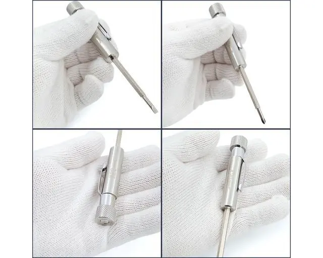 Alt view image 6 of 6 - Clip and Magnet - Phillips and Slotted-Flat Head - Small Tool with Magnetic Tip (Stainless Steel)