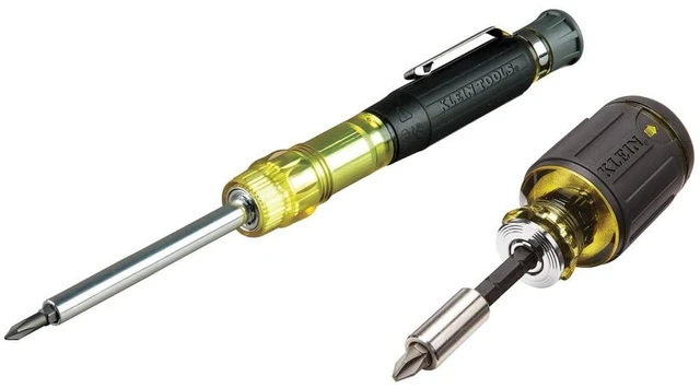 Main image of 80037 Screwdriver Tool Set, Multi-Bit Pocket Precision Screwdriver and Adjustable Length Stubby, 2-Piece