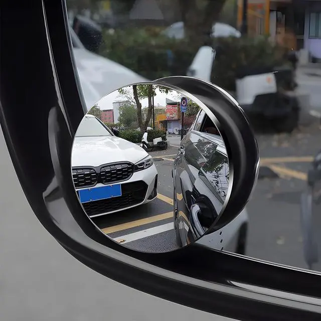 Alt view image 3 of 4 - 2 Pack Adjustable Convex Blind Spot Mirrors, Round | HD clear view, side rearview placement, wide-angle visibility, car exterior accessories